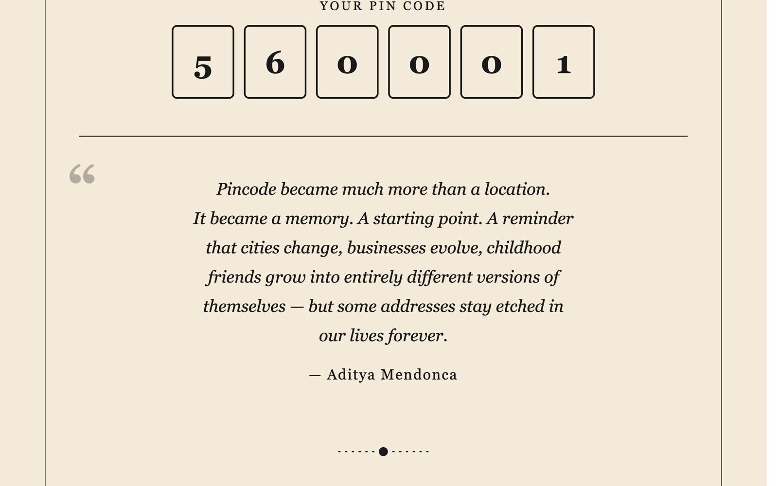 How Pincodes Shape Our Lives
